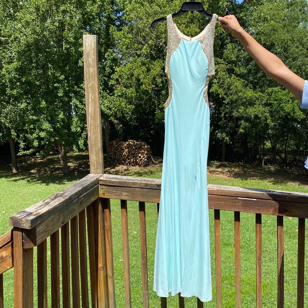 Teal/Mint prom dress
